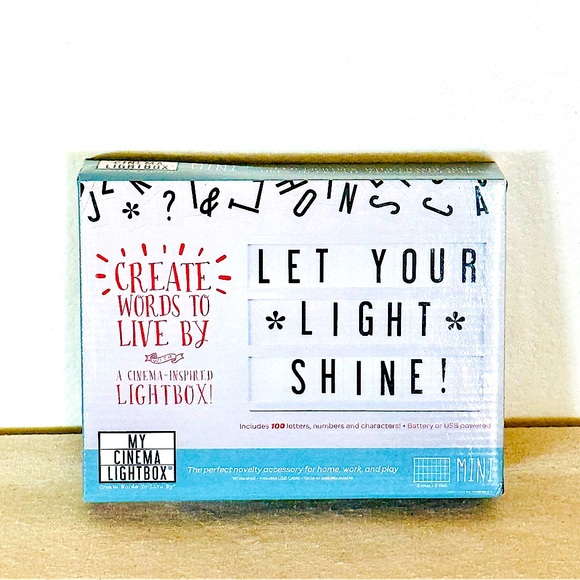 My Cinema Lightbox - Mini LED Marquee Light Box + Bonus Pack NEW BNIB - Picture 6 of 11